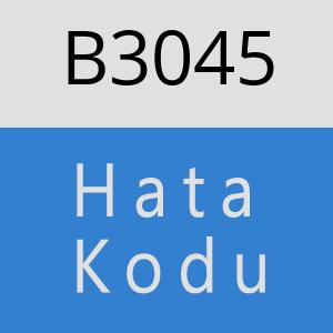 B3045 hatasi