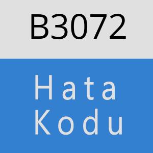 B3072 hatasi