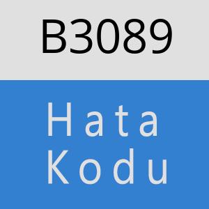 B3089 hatasi