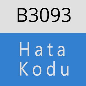 B3093 hatasi