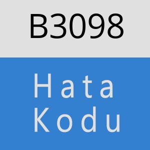 B3098 hatasi