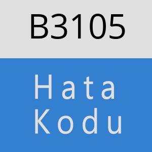 B3105 hatasi