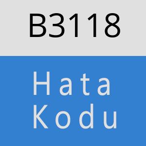 B3118 hatasi