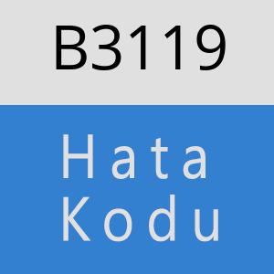 B3119 hatasi