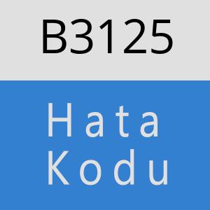 B3125 hatasi