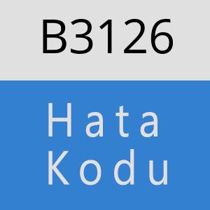 B3126 hatasi