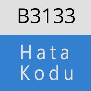 B3133 hatasi