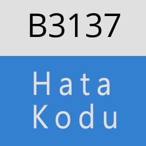 B3137 hatasi