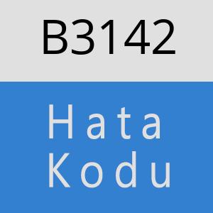 B3142 hatasi