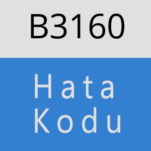 B3160 hatasi