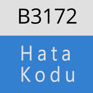 B3172 hatasi