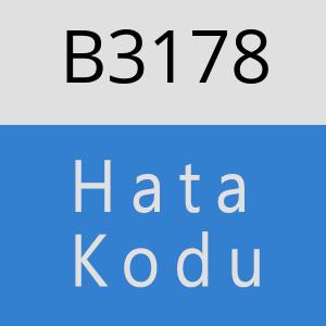 B3178 hatasi