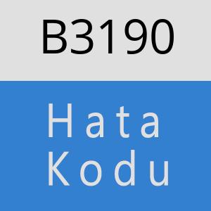 B3190 hatasi