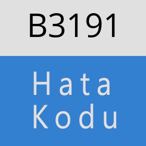 B3191 hatasi