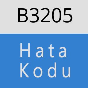 B3205 hatasi