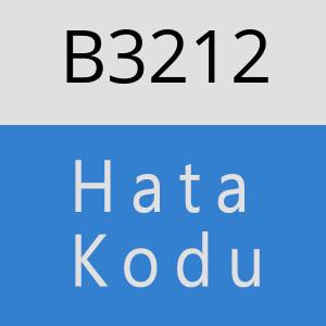 B3212 hatasi