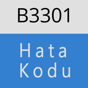 B3301 hatasi