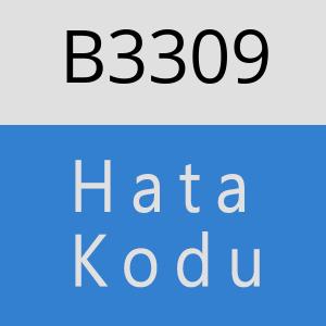 B3309 hatasi