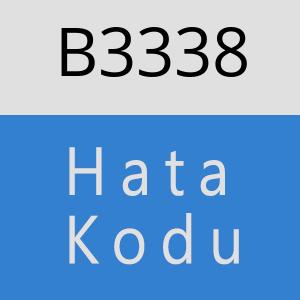 B3338 hatasi