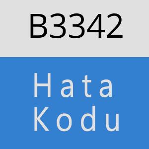 B3342 hatasi