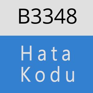 B3348 hatasi