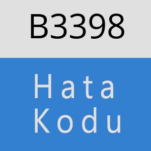 B3398 hatasi