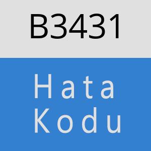 B3431 hatasi