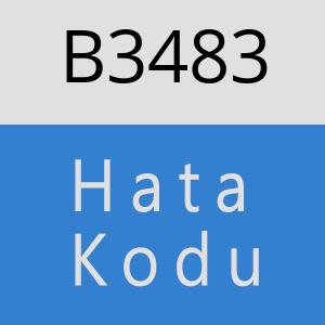 B3483 hatasi