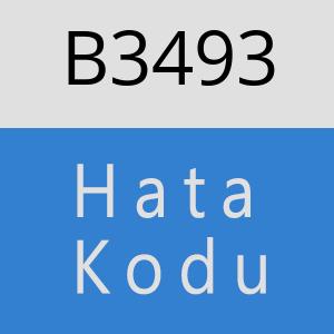 B3493 hatasi