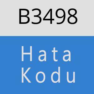 B3498 hatasi