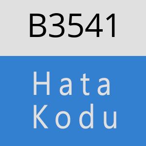 B3541 hatasi