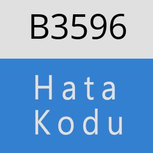 B3596 hatasi