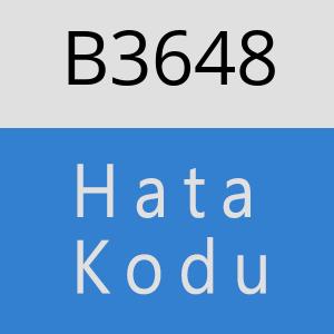 B3648 hatasi