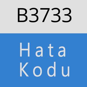 B3733 hatasi