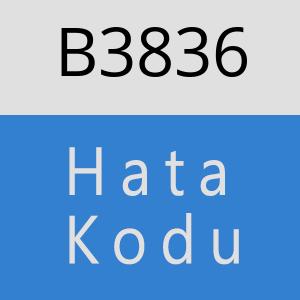 B3836 hatasi