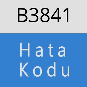 B3841 hatasi