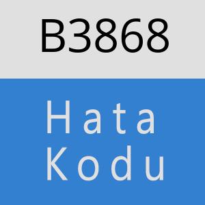 B3868 hatasi