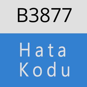 B3877 hatasi