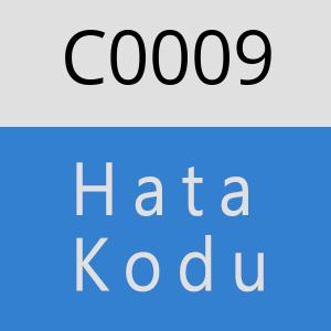 C0009 hatasi