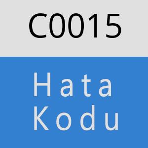 C0015 hatasi