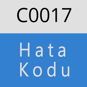 C0017 hatasi