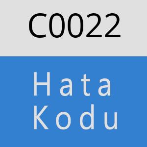 C0022 hatasi