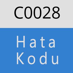 C0028 hatasi