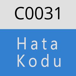 C0031 hatasi