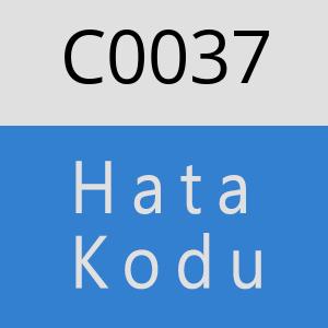 C0037 hatasi