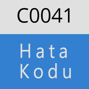 C0041 hatasi