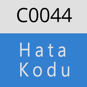 C0044 hatasi