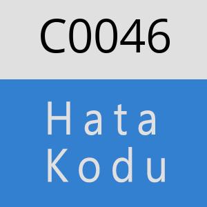 C0046 hatasi