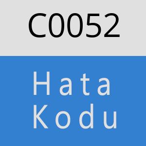 C0052 hatasi