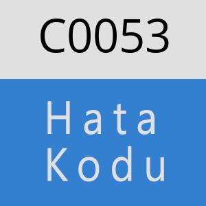 C0053 hatasi